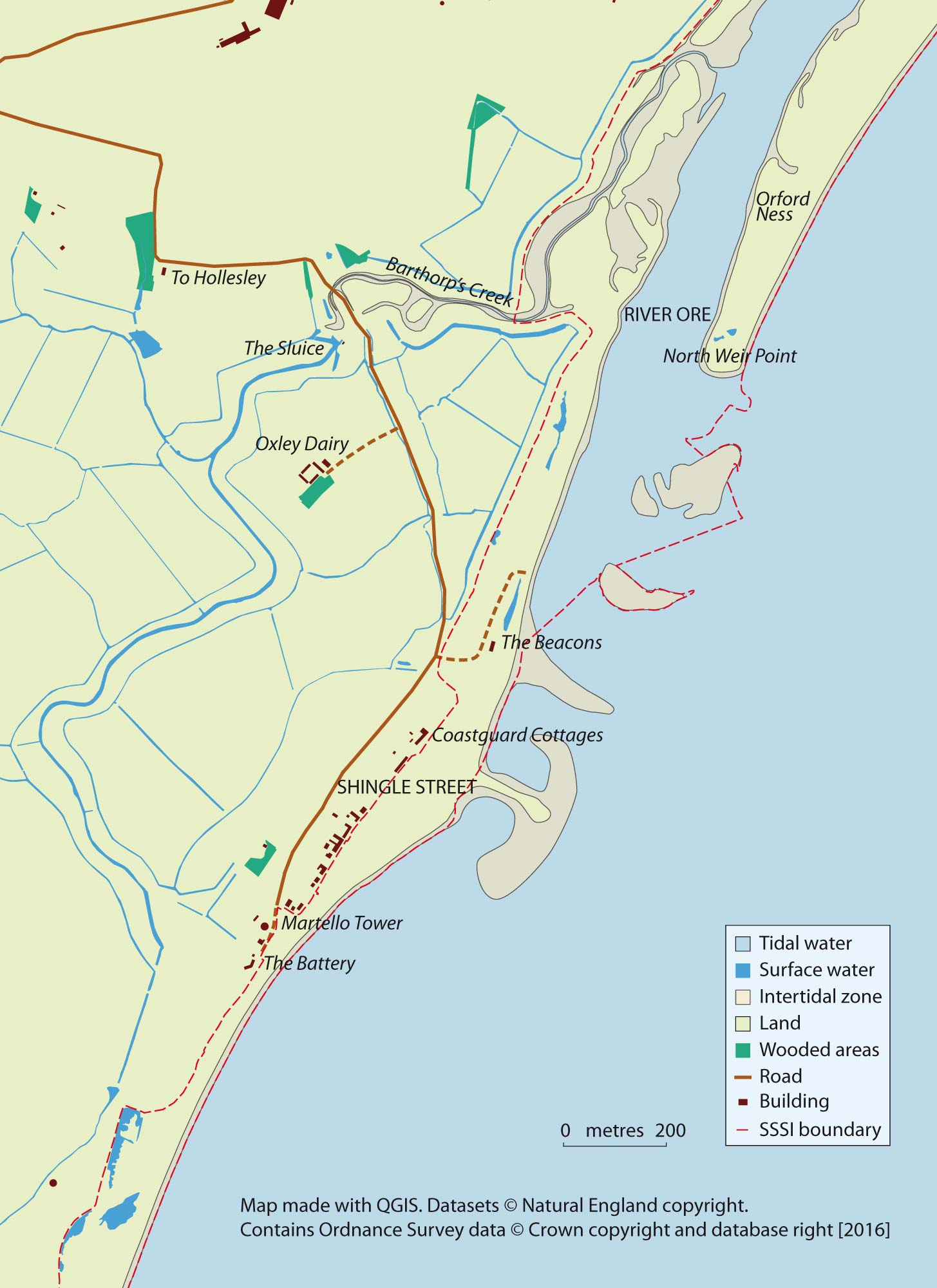 Shingle Street Survey map